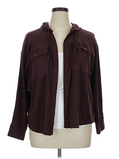 Pre-owned Maurices Jacket In Burgundy