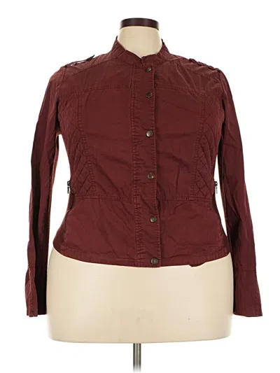 Pre-owned Maurices Jacket In Burgundy