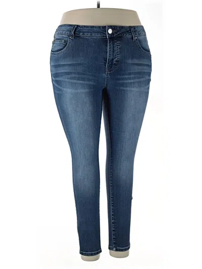 Pre-owned Maurices Jeggings In Blue