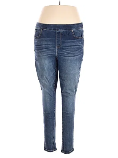 Pre-owned Maurices Jeggings In Blue