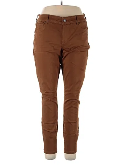 Pre-owned Maurices Jeggings In Brown