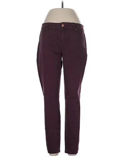 Pre-owned Maurices Jeggings In Burgundy
