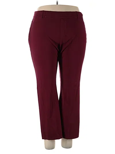 Pre-owned Maurices Jeggings In Burgundy