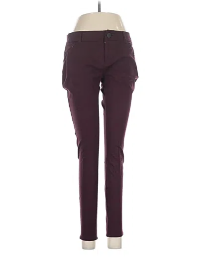 Pre-owned Maurices Jeggings In Burgundy