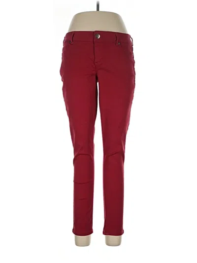 Pre-owned Maurices Jeggings In Burgundy