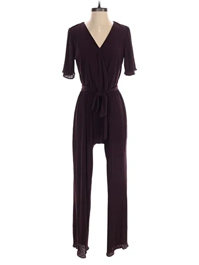 Pre-owned Maurices Jumpsuit In Burgundy