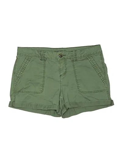 Pre-owned Maurices Khaki Shorts In Green