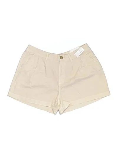Pre-owned Maurices Khaki Shorts In Ivory