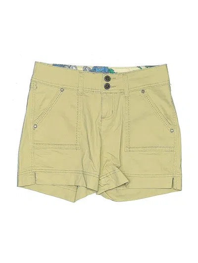 Pre-owned Maurices Khaki Shorts In Yellow