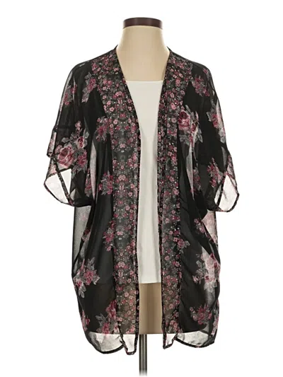 Pre-owned Maurices Kimono In Black