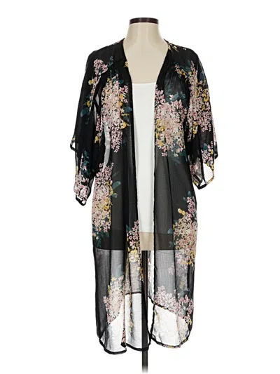 Pre-owned Maurices Kimono In Black