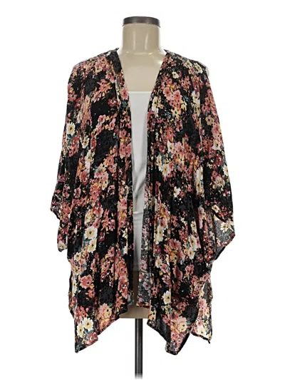 Pre-owned Maurices Kimono In Black