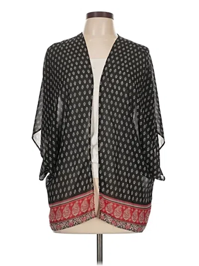 Pre-owned Maurices Kimono In Black