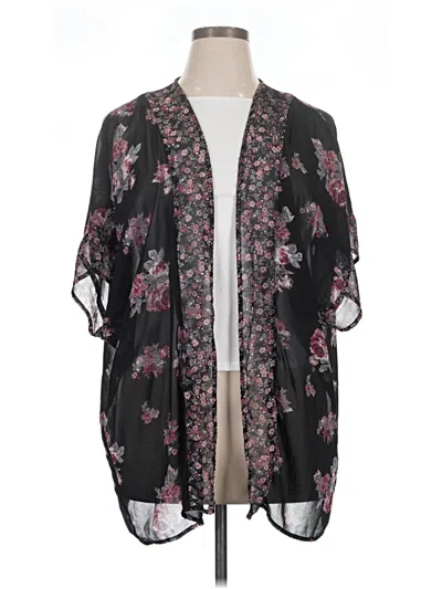 Pre-owned Maurices Kimono In Black