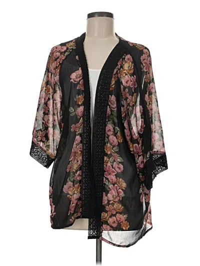 Pre-owned Maurices Kimono In Black