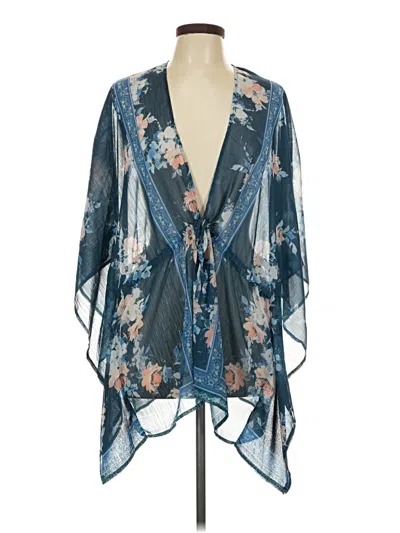 Pre-owned Maurices Kimono In Blue