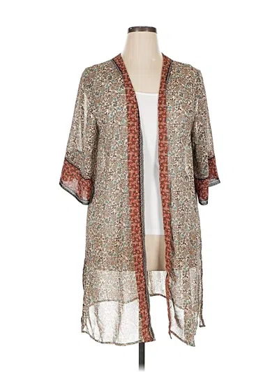Pre-owned Maurices Kimono In Brown