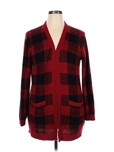 Pre-owned Maurices Kimono In Burgundy
