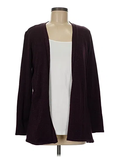 Pre-owned Maurices Kimono In Burgundy
