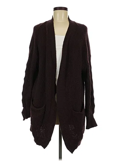 Pre-owned Maurices Kimono In Burgundy