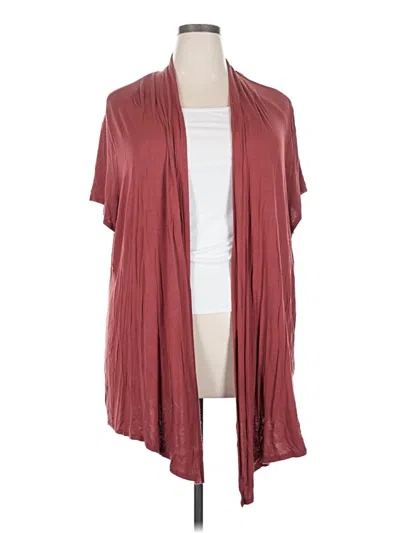 Pre-owned Maurices Kimono In Burgundy