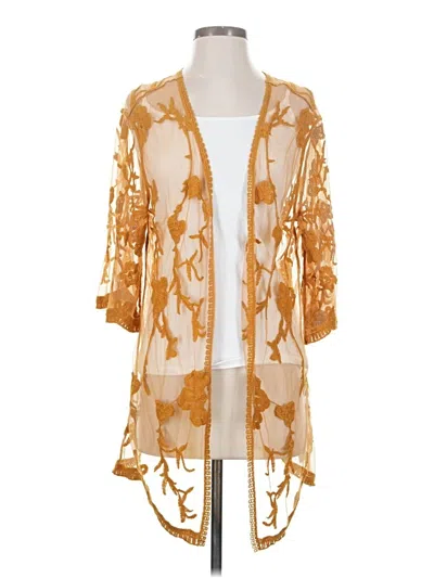 Pre-owned Maurices Kimono In Gold