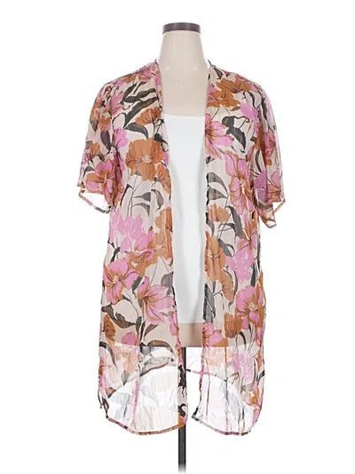 Pre-owned Maurices Kimono In Pink