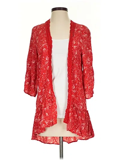 Pre-owned Maurices Kimono In Red