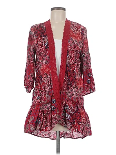 Pre-owned Maurices Kimono In Red