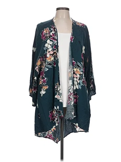 Pre-owned Maurices Kimono In Teal