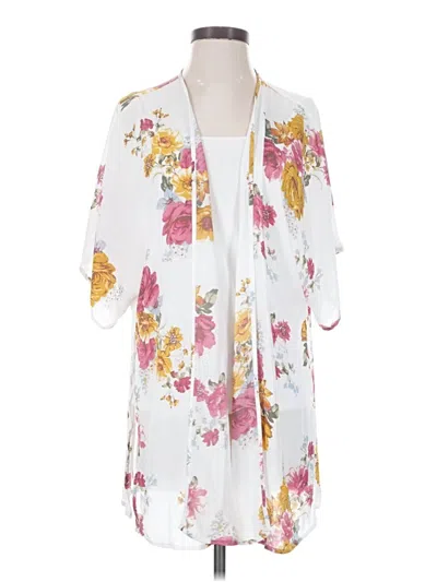 Pre-owned Maurices Kimono In White