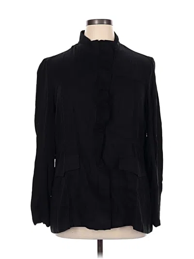 Maurices Long Sleeve Blouse In Black