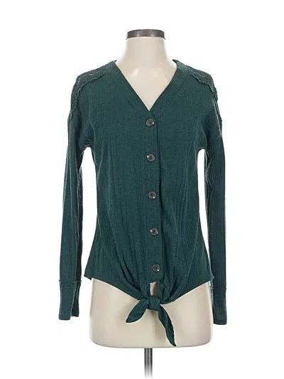 Pre-owned Maurices Long Sleeve Blouse In Blue