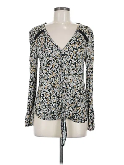 Pre-owned Maurices Long Sleeve Blouse In Blue