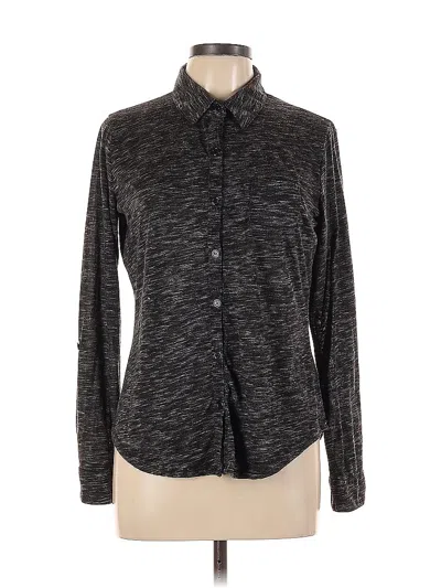 Pre-owned Maurices Long Sleeve Blouse In Gray