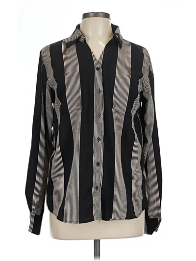 Pre-owned Maurices Long Sleeve Blouse In Gray
