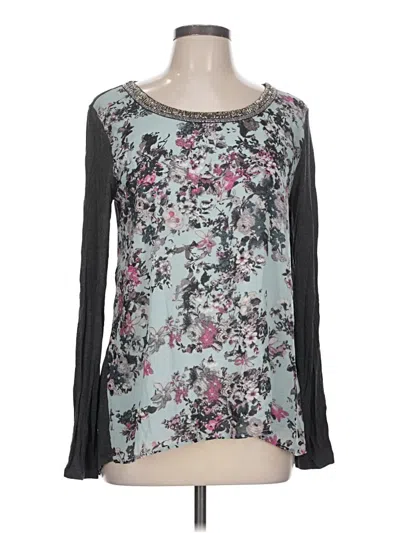 Pre-owned Maurices Long Sleeve Blouse In Gray