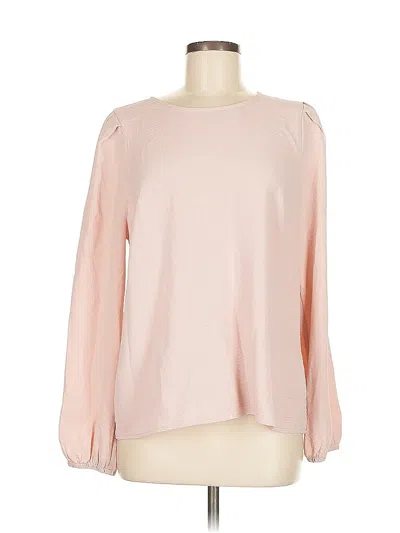 Pre-owned Maurices Long Sleeve Blouse In Pink