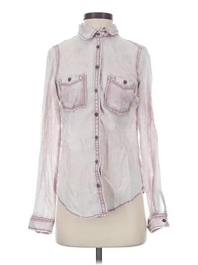 Pre-owned Maurices Long Sleeve Blouse In Pink