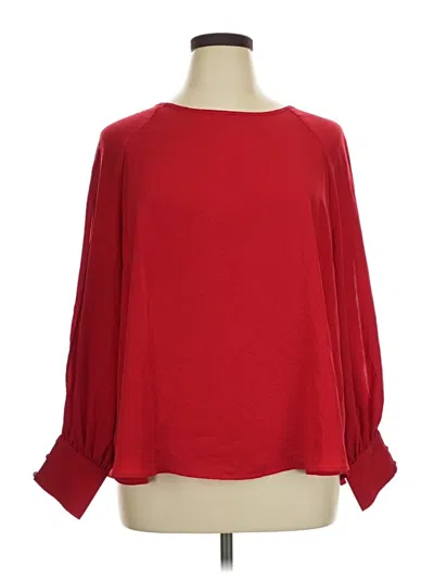 Maurices Long Sleeve Blouse In Red