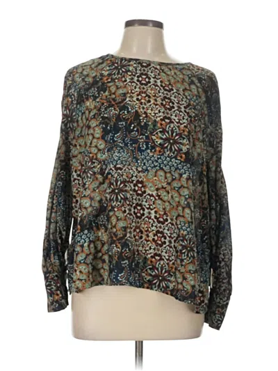 Maurices Long Sleeve Blouse In Teal