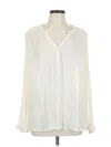 Maurices Long Sleeve Blouse In White
