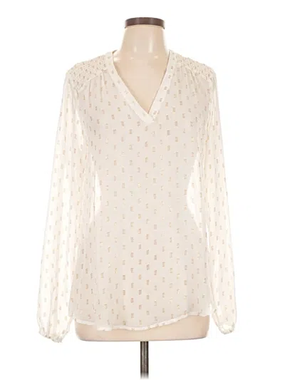 Maurices Long Sleeve Blouse In White