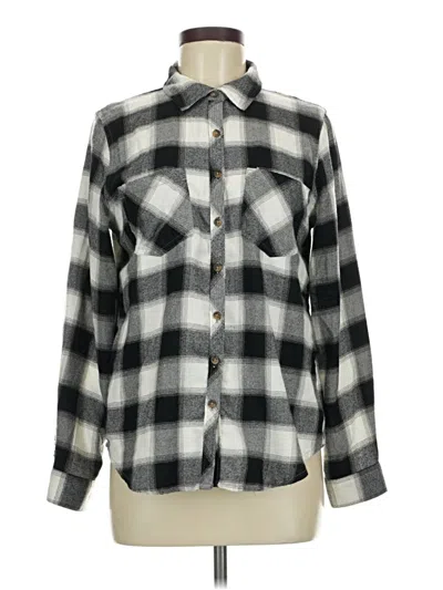 Pre-owned Maurices Long Sleeve Button Down Shirt In Gray