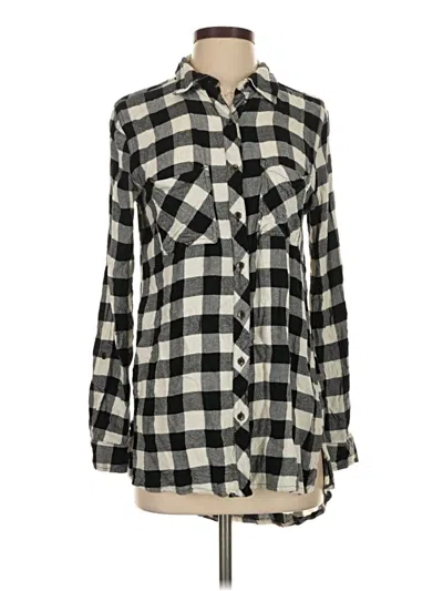 Pre-owned Maurices Long Sleeve Button Down Shirt In Gray