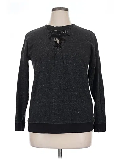 Pre-owned Maurices Long Sleeve Polo Shirt In Gray