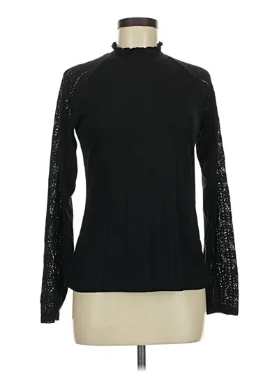 Pre-owned Maurices Long Sleeve Top Black Turtleneck Tops