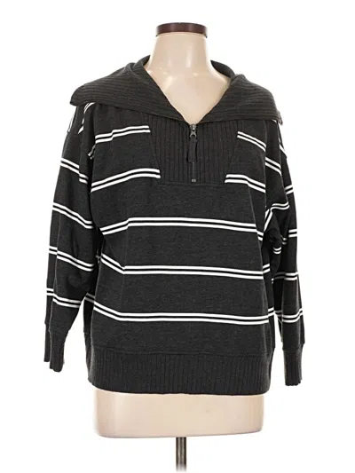 Pre-owned Maurices Long Sleeve Top Black V-neck Tops