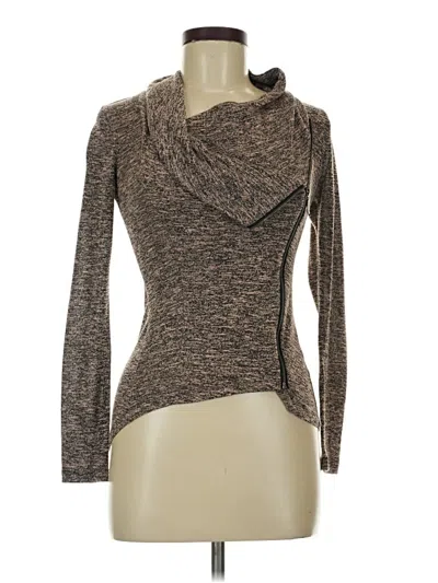 Pre-owned Maurices Long Sleeve Top Brown Cowl Neck Tops