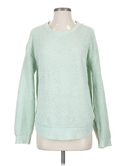 Pre-owned Maurices Long Sleeve Top Green Crew Neck Tops